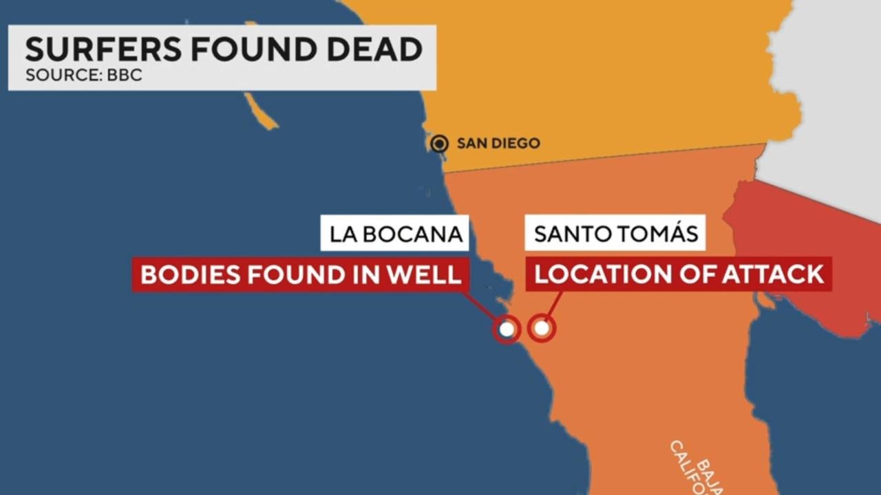 3 surfers from Australia and the U.S. were killed in Mexico's Baja California. Here's what we know.